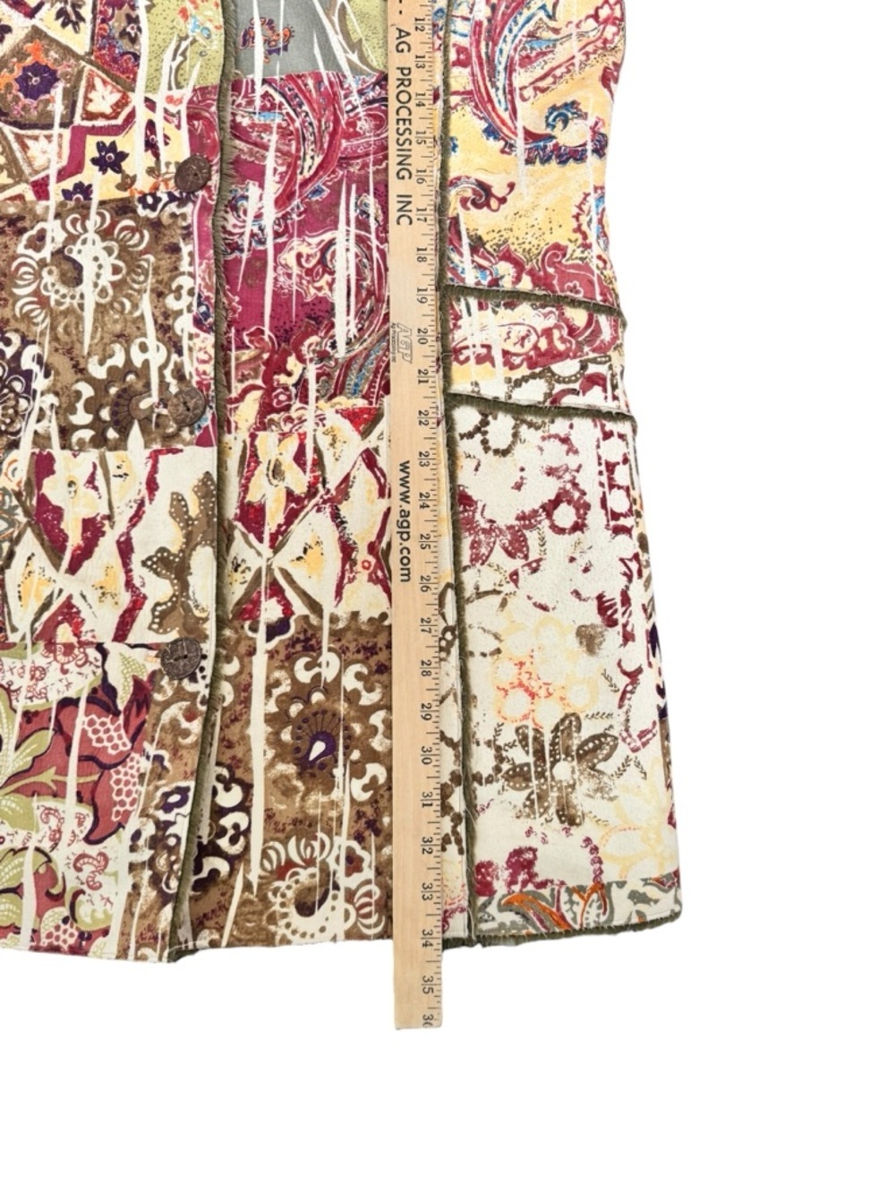 Y2K Indie Sleaze Patchwork Jacket Boho Fairy Grunge Festival Vibes - Picture 6 of 9